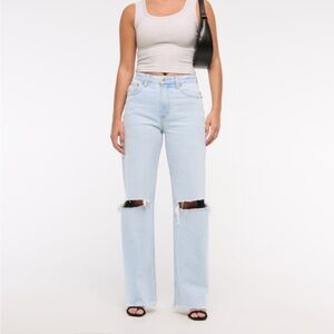 Abercrombie & Fitch Curve Love High Rise 90s Relaxed Jean
